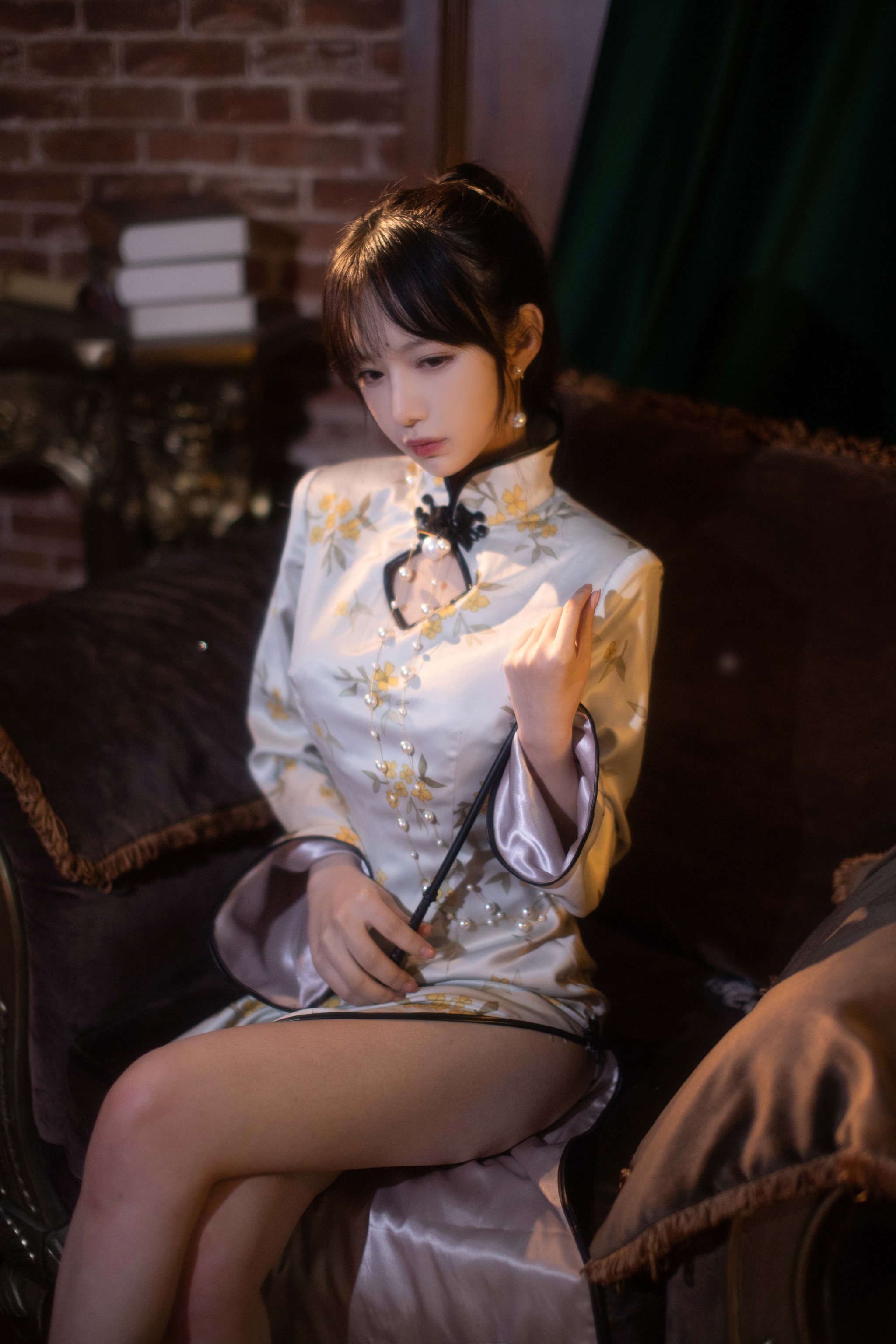 图片[1]-Shika小鹿鹿 – NO.111 中秋旗袍 [12P]-XikXak